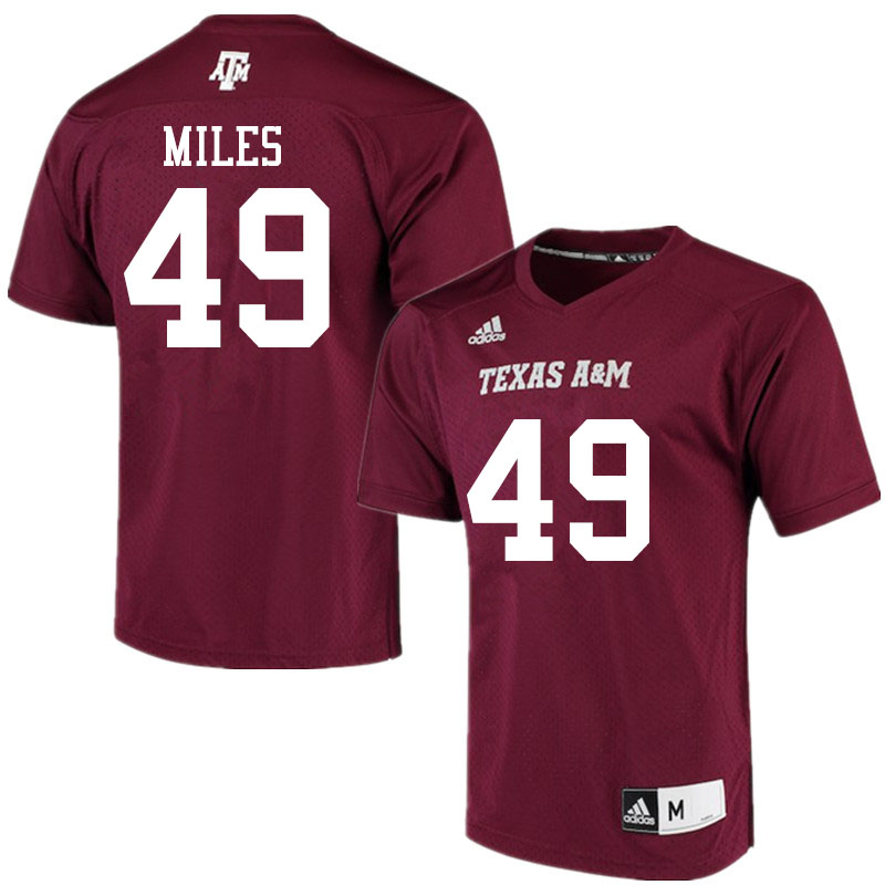 Men #49 Ben Miles Texas A&M Aggies College Football Jerseys Sale-Maroon Alumni Player